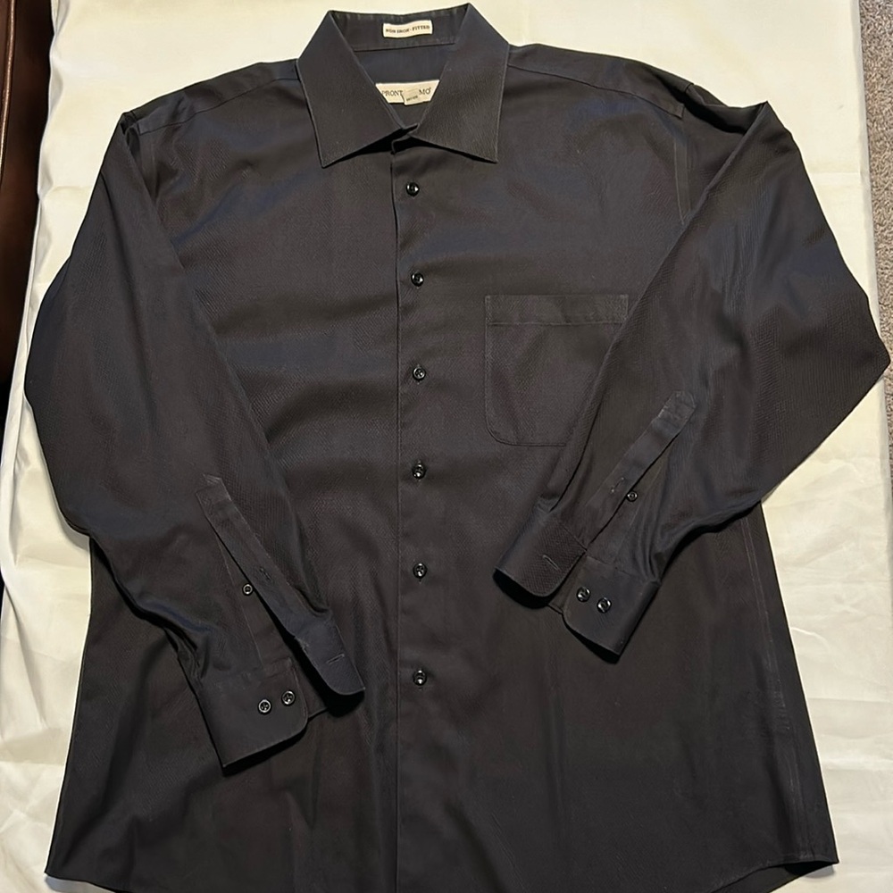 Pronto Uomo Dress Shirt‎ non iron fitted size 17 32/33